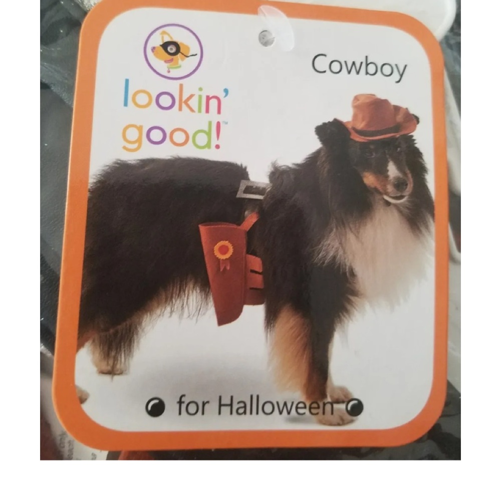 Trick or treat New LOOKIN GOOD Cowboy Dog Costume Halloween, or pictures sz XS/S
